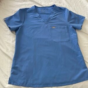 Figs Catarina Ceil Blue Top